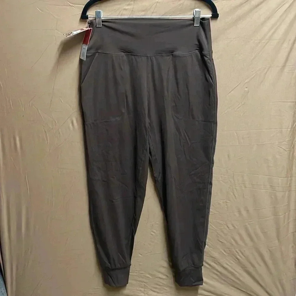 G Gradual Joggers High Waisted Yoga Pants with Pockets Loose Leggings Brown